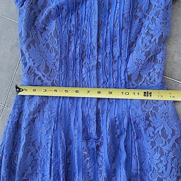 BCBG MaxAzria Royal Blue Kiran sz 0 Lace Mini Dress - Picture 6 of 8